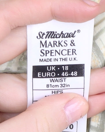 Marks & Spencer Women's Check Skirt, Size 18, Multicoloured