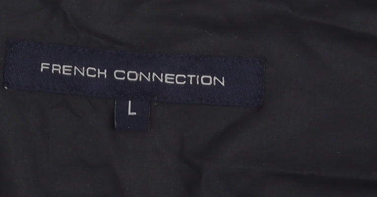 Close-up detail of French Connection Women's Black Anorak Jacket L
