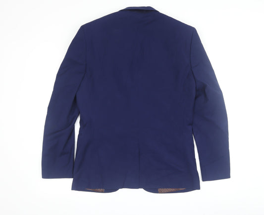 Next Men's Blue Slim Fit Blazer, Size 38S