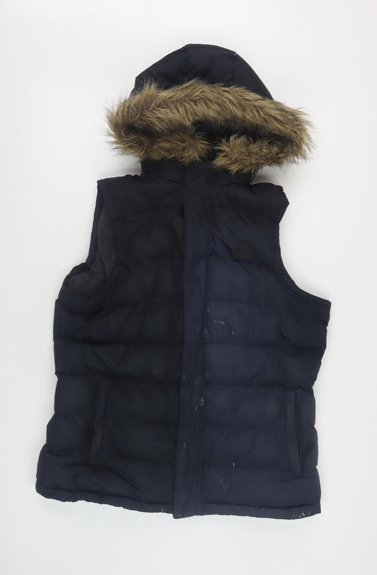 TOG24 Women's Black Puffer Waistcoat - Size 12