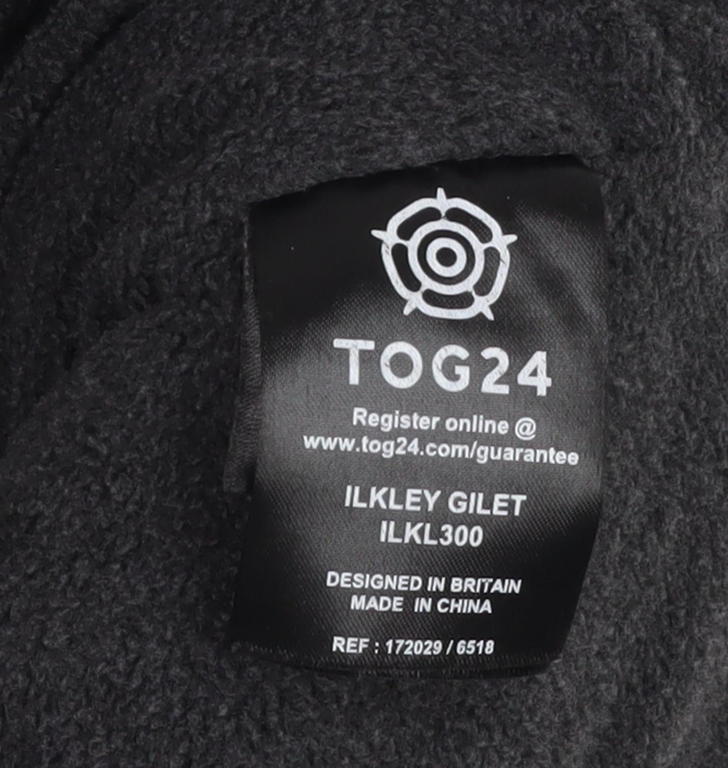 TOG24 Women's Black Puffer Waistcoat - Size 12