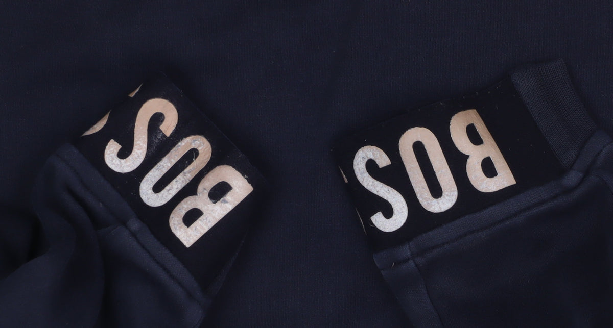 Additional view of BOSS boys’ blue pullover hoodie 12 years logo style
