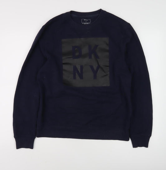 DKNY Men's Black Logo Pullover Sweatshirt Size S