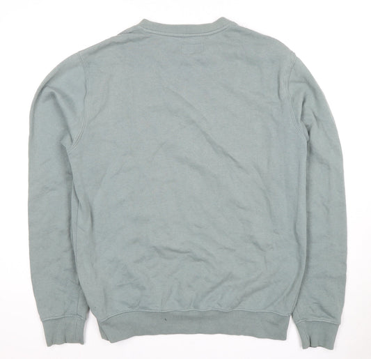 Billabong Men's Green Pullover Logo Sweatshirt M