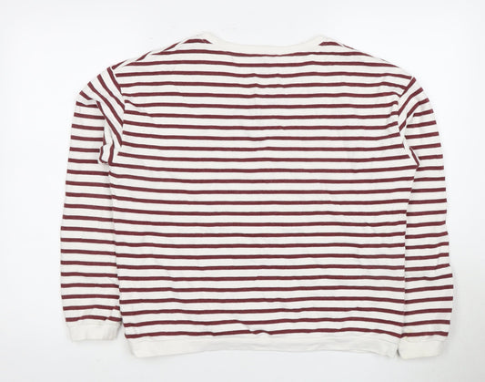 Rupert & Buckley Women's Striped V-Neck Sweatshirt