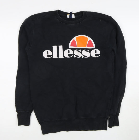 Additional front view of Ellesse Men's Black XS Pullover Sweatshirt