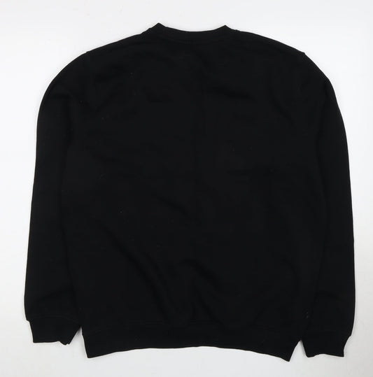 Fila Men's Black Graphic Pullover Sweatshirt - Size S