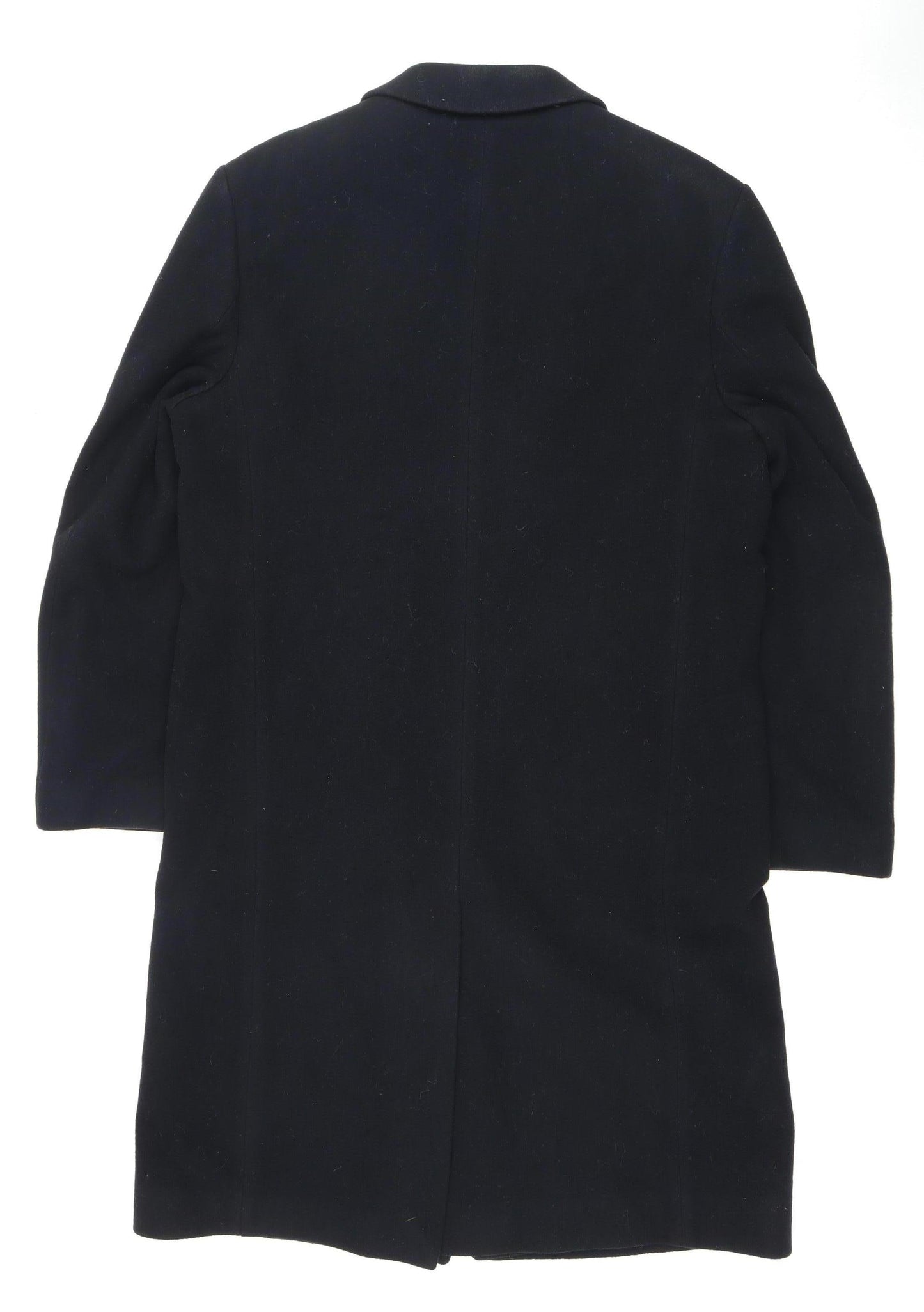 Jeff Banks Men's Black Wool Blend Coat, Size 40, Formal