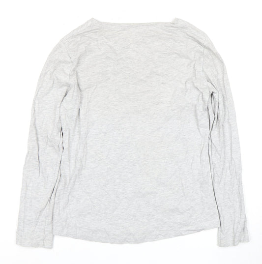 Mountain Warehouse Women's Grey V-Neck T-Shirt, Size 12