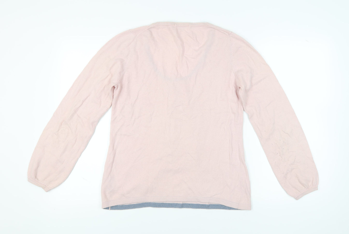 Boden Women's Pink Scoop Neck Pullover Jumper Size 14