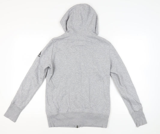 Reebok Grey Full Zip Hoodie, M, Unisex, Activewear