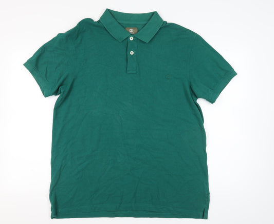 Timberland Men's Green Polo XL Regular Fit