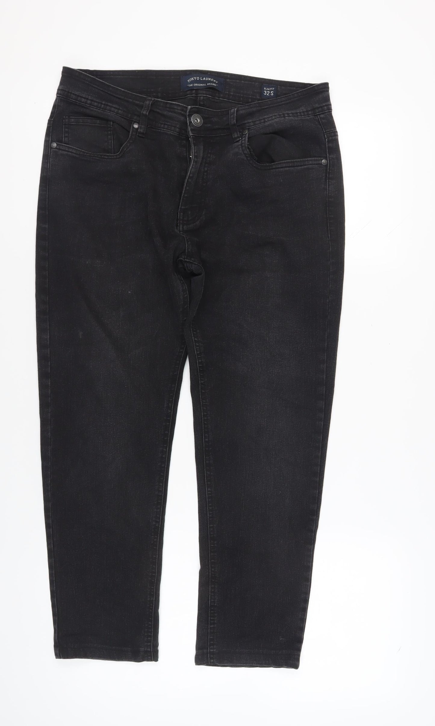Tokyo Laundry Men's Black Slim Fit Jeans Size 32
