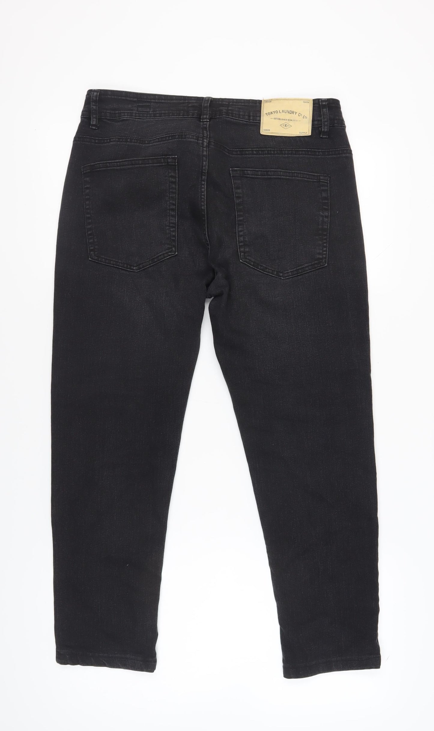 Tokyo Laundry Men's Black Slim Fit Jeans Size 32