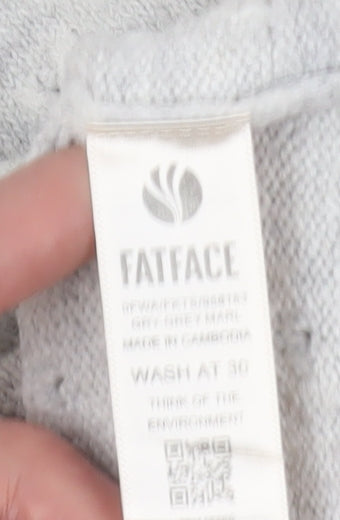 Fat Face Women's Grey High Neck Pullover Jumper Size 6