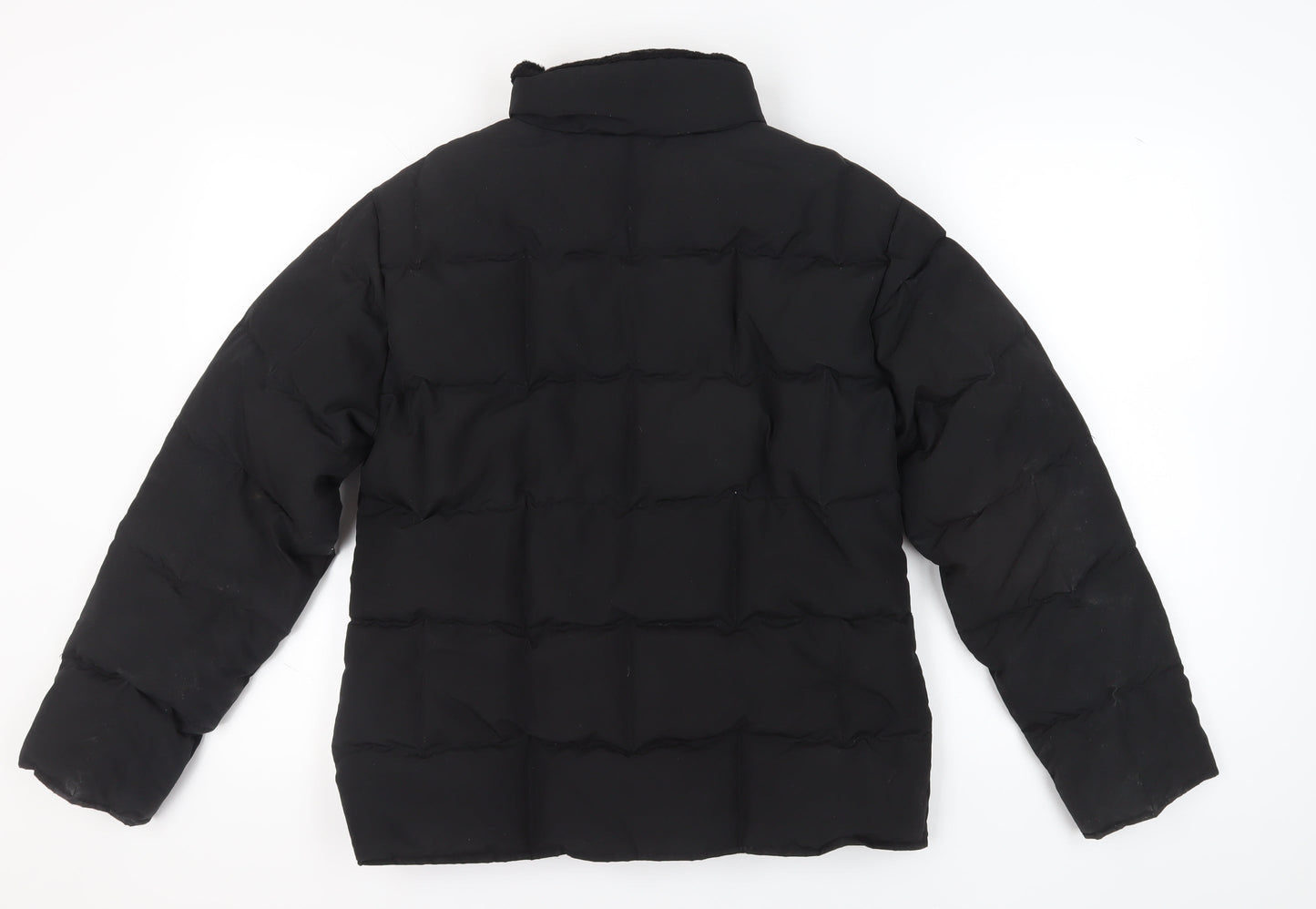 Kickers Unisex Black Puffer Jacket Size 12 Casual