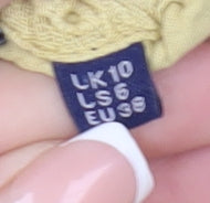 Superdry Women's Beige Halter Crochet Tank Top Size 10