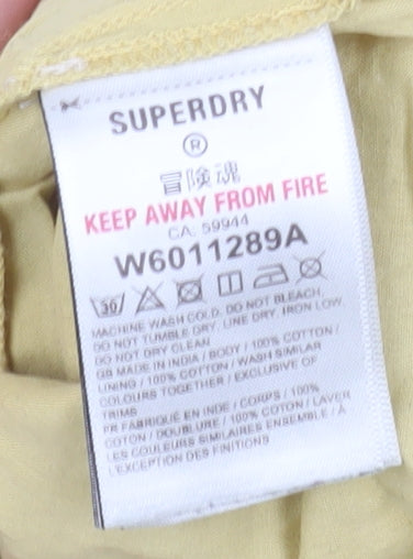 Superdry Women's Beige Halter Crochet Tank Top Size 10