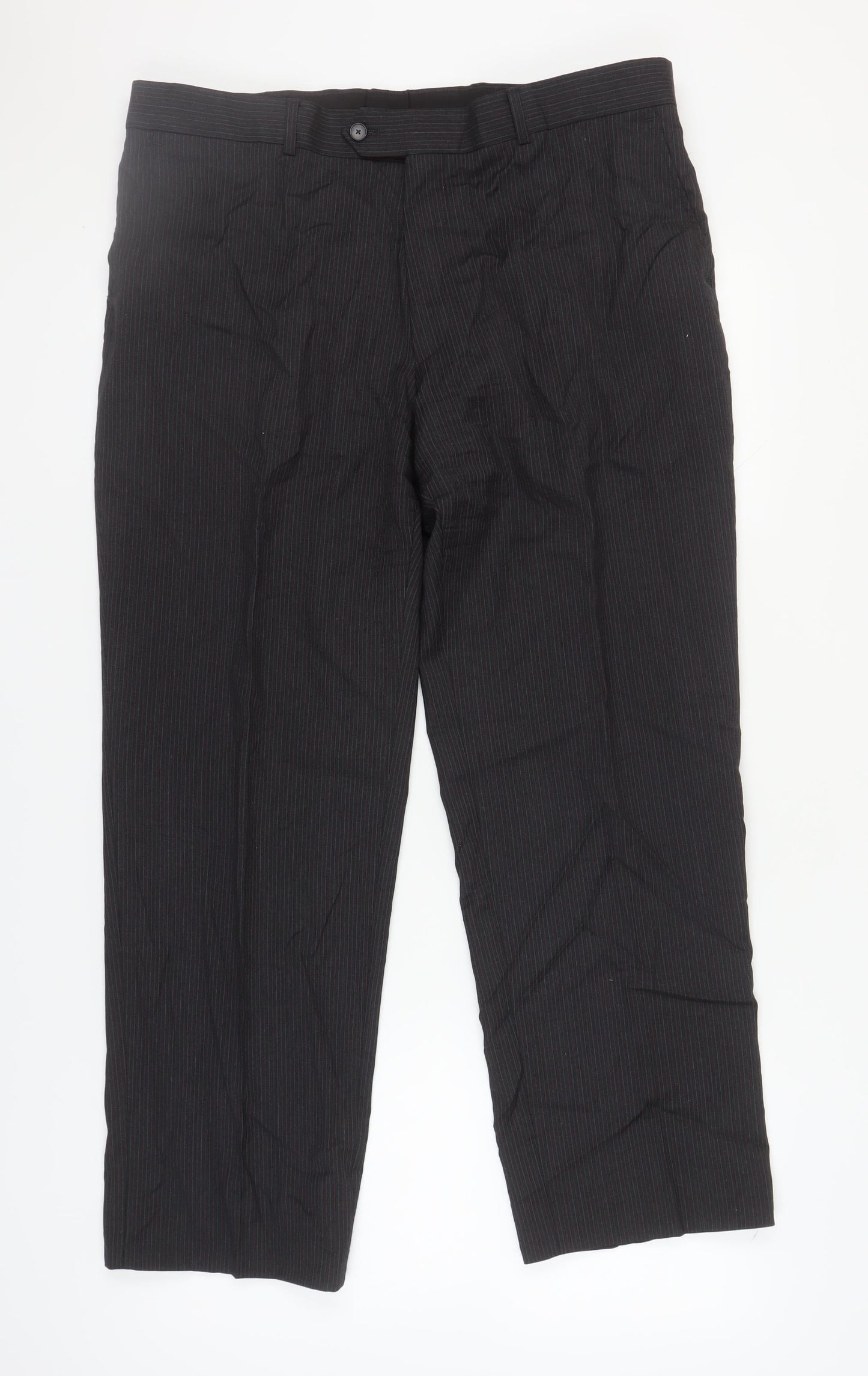 Jaeger Men's Black Wool Trousers 38s