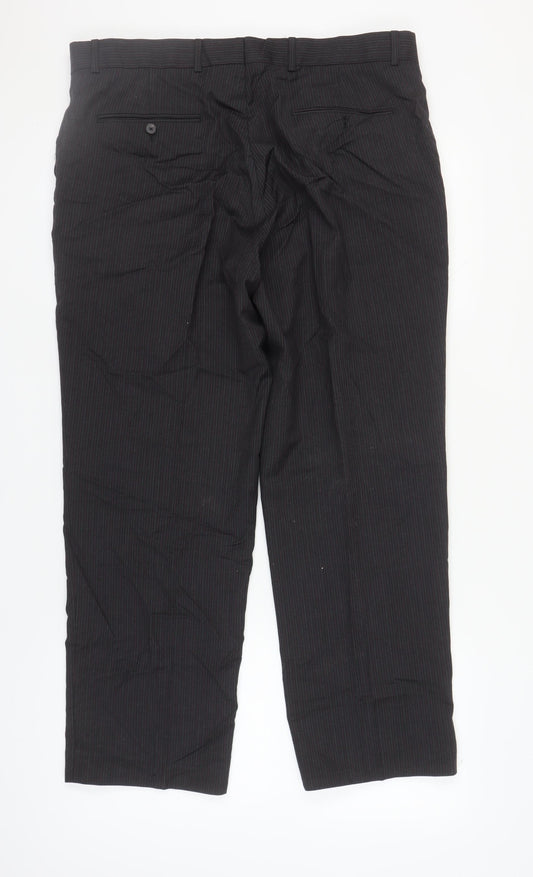 Jaeger Men's Black Wool Trousers 38s