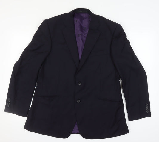 Paul Costelloe Men's Blue Blazer 44 Regular Fit Jacket