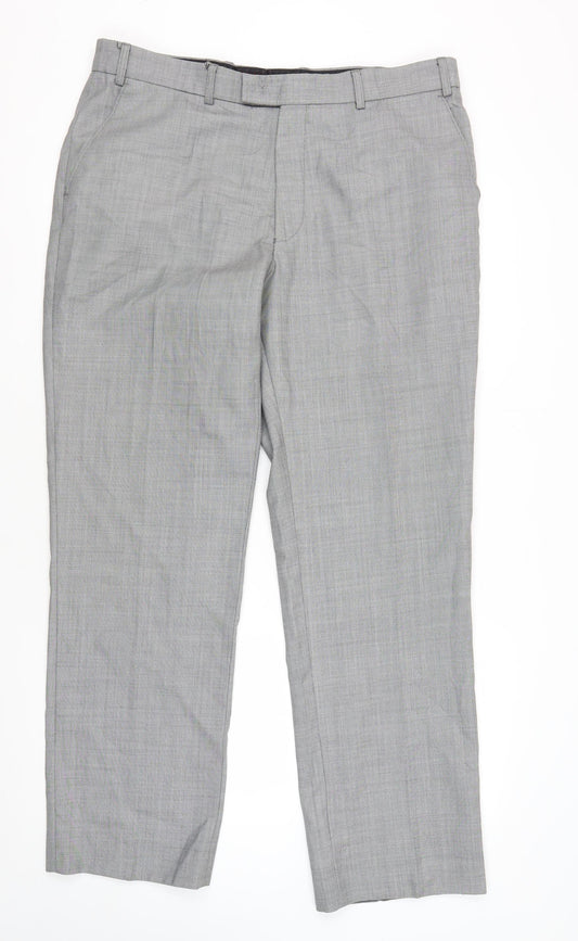 Pierre Cardin Men's Grey Trousers - Business Formal Wear