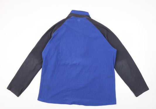 Peter Storm Men's Blue Fleece Henley Sweatshirt L