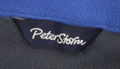 Peter Storm Men's Blue Fleece Henley Sweatshirt L