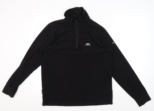Trespass Men's Black Pullover Sweatshirt, S - Lightweight Fleece