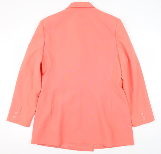 Modern Classics Women's Pink Double-Breasted Blazer