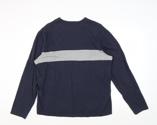 GAP Men's Blue Cotton Pullover Sweatshirt M