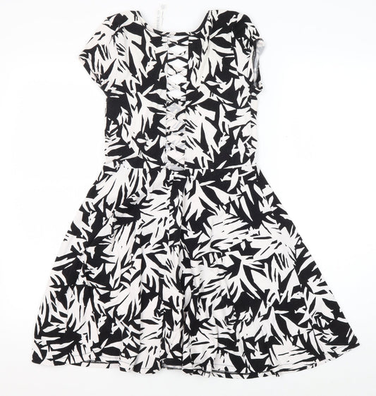 Aeropostale Women's Black Geometric Dress M