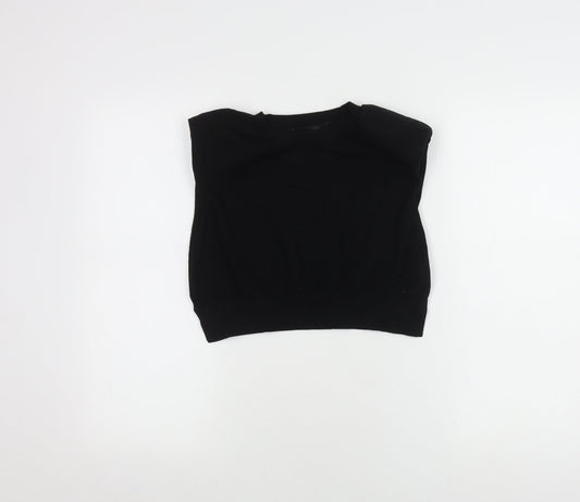 AllSaints Women's Black Basic Top, Size S, Regular Fit