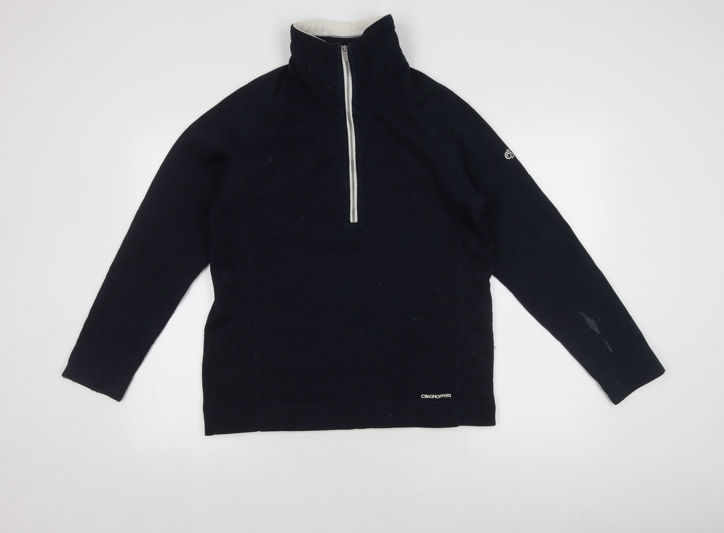 Craghoppers Unisex Black Fleece Pullover Sweatshirt UK 14