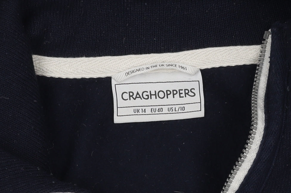 Craghoppers Unisex Black Fleece Pullover Sweatshirt UK 14