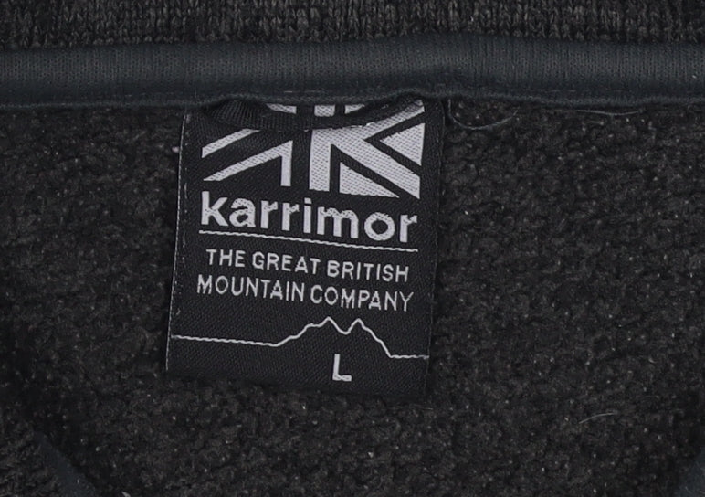 Karrimor Men's Black 1/4 Zip Sweatshirt L
