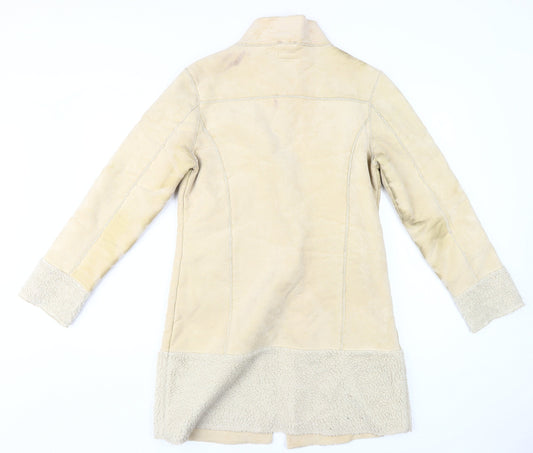 Miss Selfridge Beige Women’s Mid-Length Overcoat Size 10