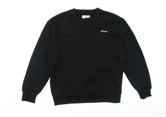 Lee Cooper Men's Black Pullover Sweatshirt L