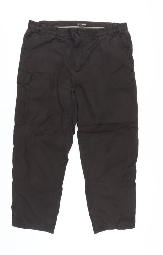 Craghoppers Men's Black Cargo Trousers, Size S