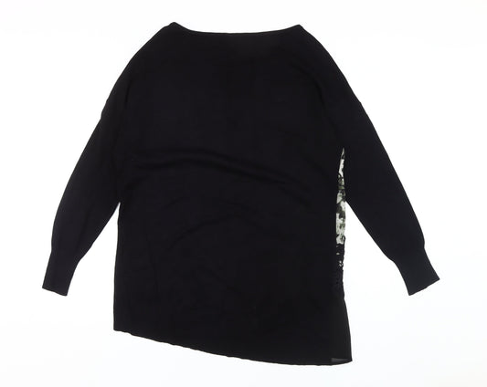 Mint Velvet Women's Black Size 14 Long Sleeve Blouse