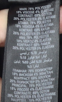 Brand and care label for Principles Women's Black, size 16, Pencil Skirt