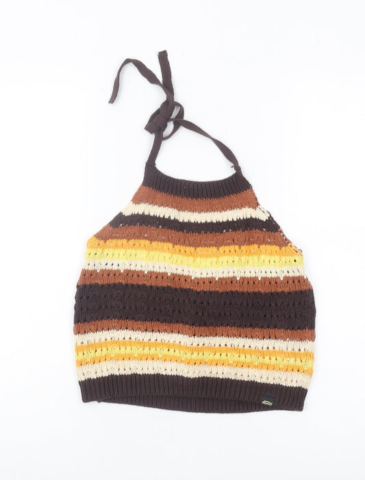 Superdry Women's Multicoloured Cropped Tank UK 12