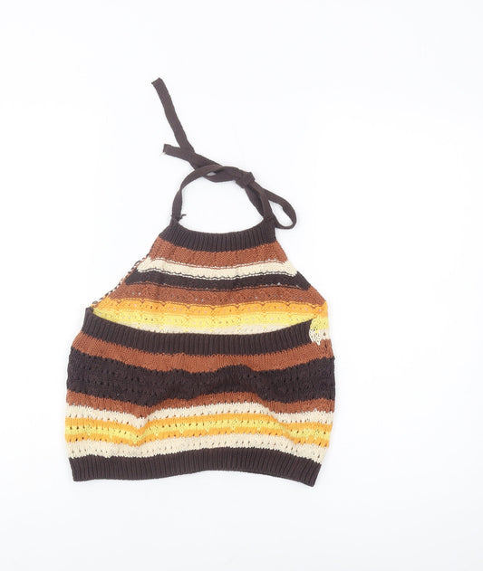 Superdry Women's Multicoloured Cropped Tank UK 12