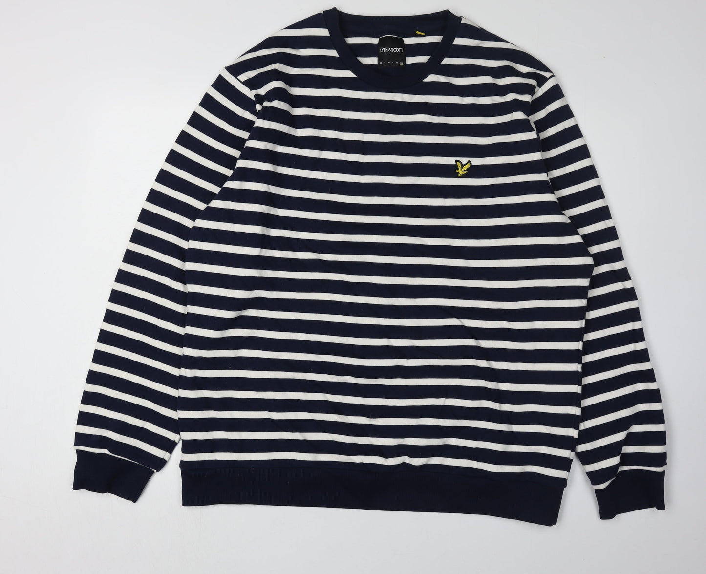Lyle & Scott Men's Striped Pullover Sweatshirt Size L