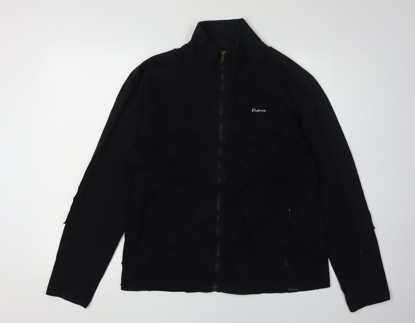 Firetrap Unisex Adults Black Zip Sweatshirt M