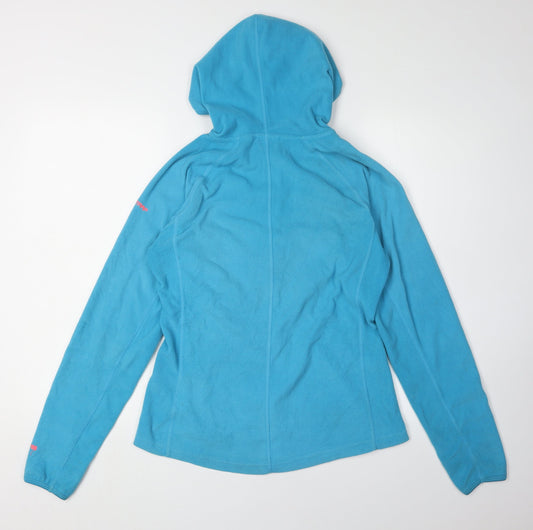 Trespass Women's Blue Fleece Jacket Size 12 Casual Hooded