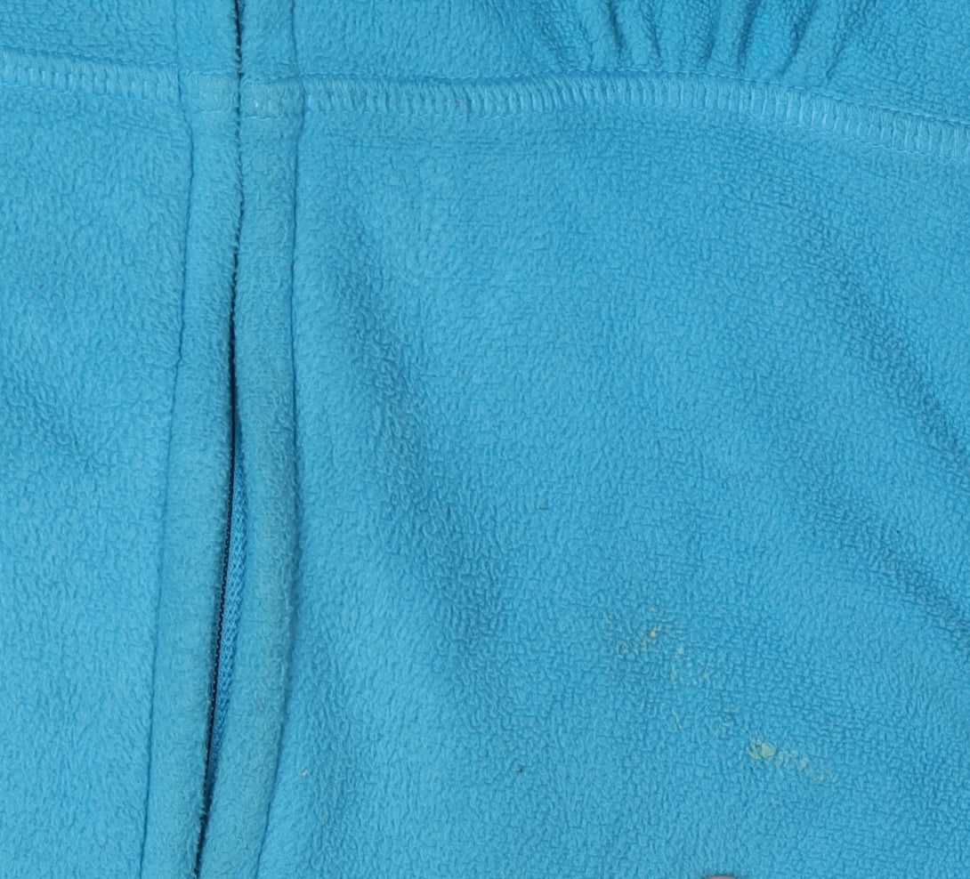 Trespass Women's Blue Fleece Jacket Size 12 Casual Hooded