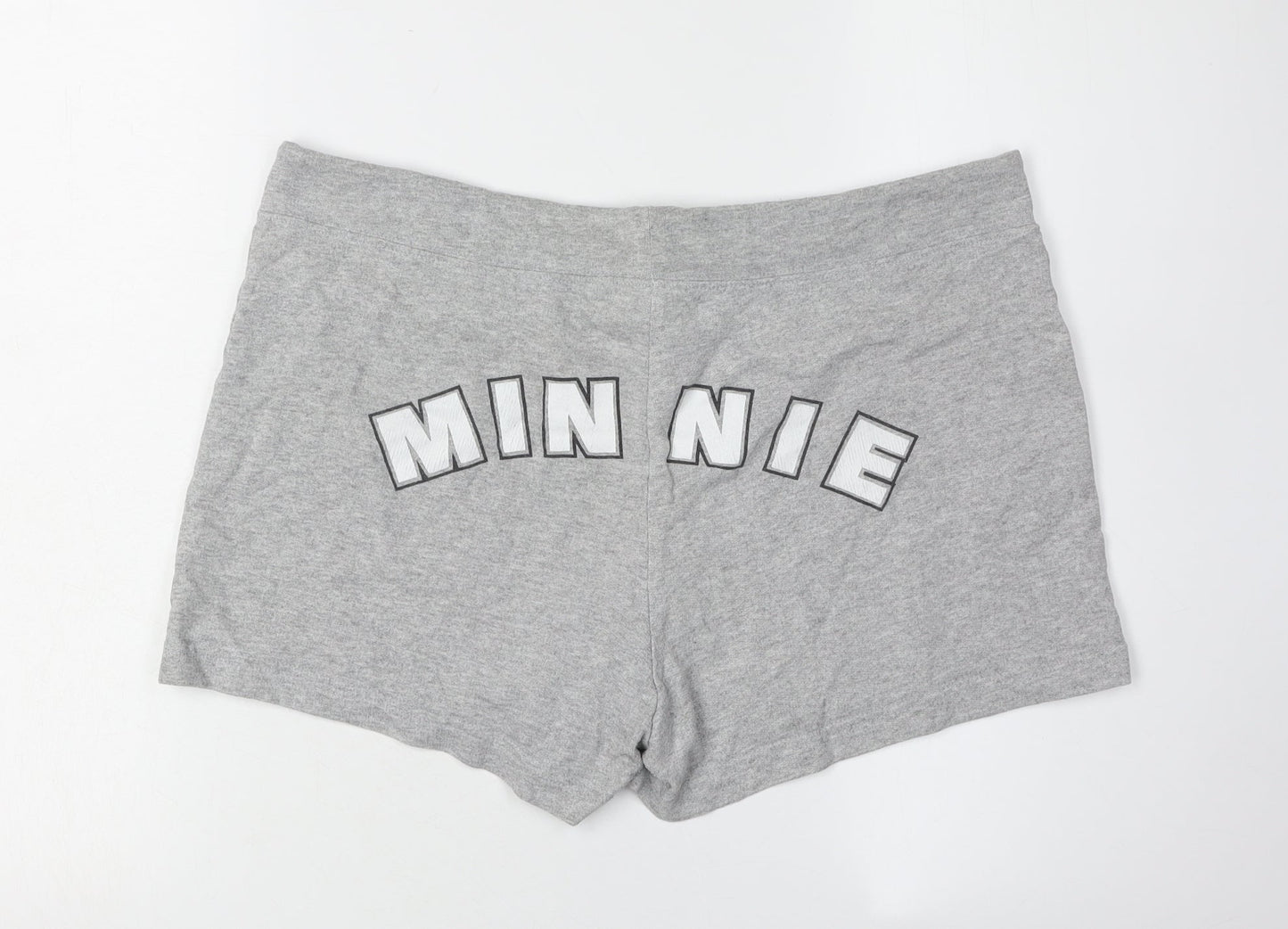 Disney Women’s Grey Sweat Shorts M Minnie Casual
