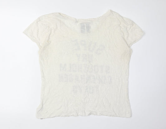 Superdry Women's White City T-Shirt Size M