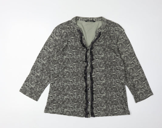 Womens UK Size 18 Benhams Grey 100% Cotton Blouse